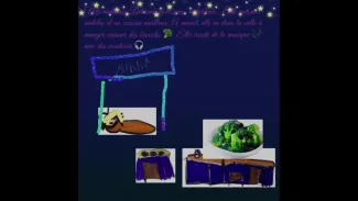 Est-ce que la maitresse dort à l’école la nuit ? Album réinventé par la classe de 3P Thierrens.