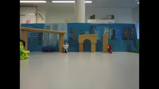 Le dino dans la ville