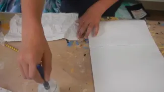 Régate en peinture créative