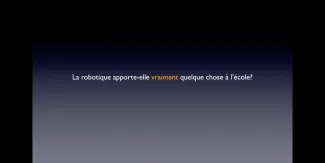 Plus-values de la robotique dans l'enseignement