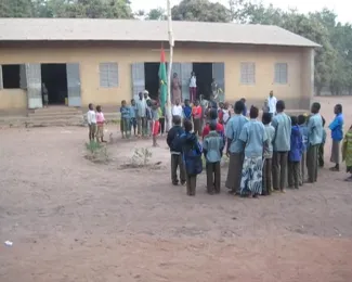 Hymne national à l'école Notre Dame d'Afrique