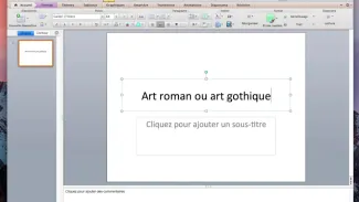 Créer un diaporame à l'aide de Powerpoint