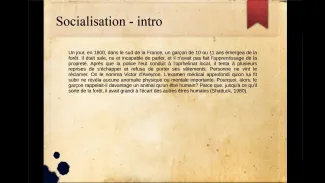 a - Socialisation INTRO