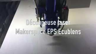 Découpeuse laser de l'EPS Ecublens
