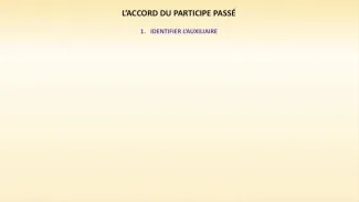 Capsule vidéo sur l'accord du participe passé - I. Raho
