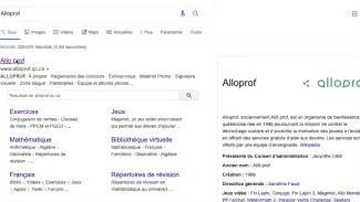 Présentation du site Alloprof.ca à l'usage des enseignants
