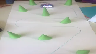 Défi ski de fond avec les robots 1-2PA3