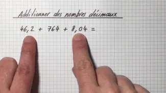 additionner avec des nombres entiers et décimaux