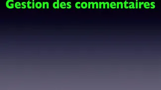 Comment gérer les commentaires en tant qu'utilisateur (accès à un -plusieurs blogs)