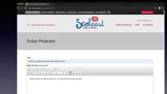 Comment donner un accès aux élèves pour déposer un - des épisodes sur un blog podcast créé à cet effet