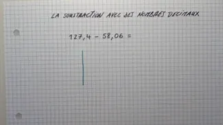 Soustraire des nombres décimaux