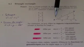 Triangle rectangle (vidéo partie 1/3)
