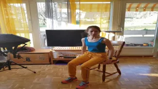Gym avec une chaise