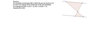 cacul de longeurs à l'aide de Thalès (configuration du papillon)