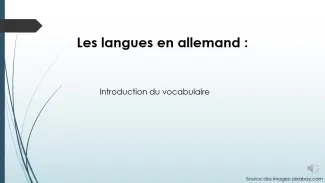 Introduction vocabulaire "Sprachen"
