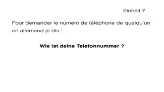 Wie ist deine Telefonnummer ?