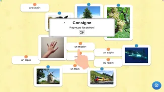 comment utiliser LearningApp : apparie chaque mot à son image