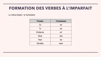 Conjugaison des verbes à l'imparfait du groupe 2 - activité 5
