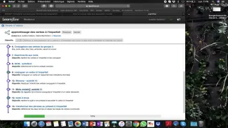 présentation learnflow sur l'imparfait (partage d'écran)