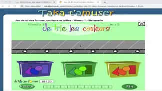 Consigne jeu : trier les couleurs