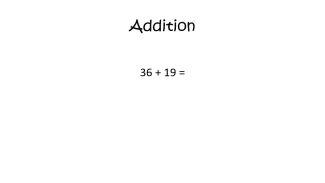 addition en colonne