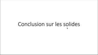 conclusion solides