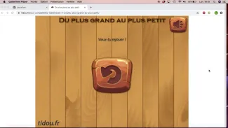 Consignes fin jeu classement