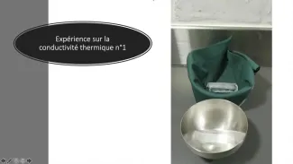 Conduction thermique - Retour sur expérience n°1