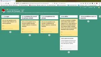 Fonctions grammaticales: Tuto Padlet
