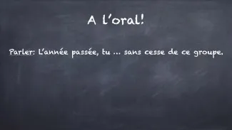 capsule vidéo: La conjugaison des verbes du type "chanter" à l'imparfait (5H)
