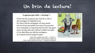 capsule vidéo: Les utilisations de l'imparfait (5H)