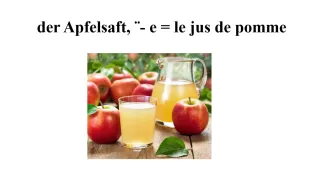 Allemand : vocabulaire de la nourriture