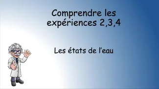 Vidéo explicative états de l'eau