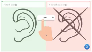 Consigne jeu : j'entends le son [a] (avec mots)