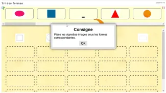 Consigne classer les formes
