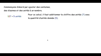 Vidéo augmenter diminuer d'une dizaine, centaine, unité
