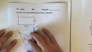 Calcul de l'aire (correction du test formatif)