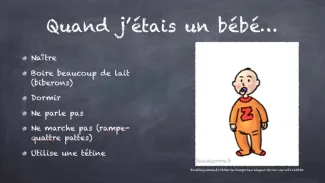 Je me dessine quand j'étais bébé...
