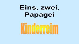 Eins, zwei...Papagei