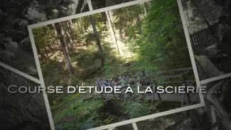 Course d'étude à la scierie de Corbeyrier