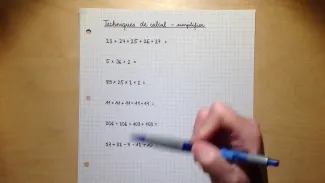 7P technique de calcul - simplifier