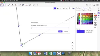 Correction ES39 quel quadrilatère avec Geogebra