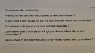 la vie dans les tranchées