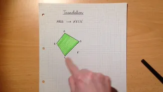 7P translation sur papier quadrillé - technique 1