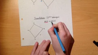 7P translation sur papier quadrillé - technique 2