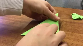 Origami grenouille 