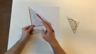 Parallèle avec mon équerre uniquement