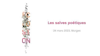 Salves poétiques : déclamation 17 (5H)