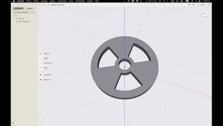 Shapr3D: conception d'un jeton de caddie