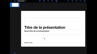Les bases de Keynote sur iPad